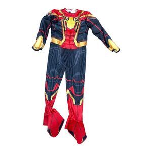 Marvel Spider-Man Costume Jazwares LLC Boys Size 4-6 Polyester Red Black No Mask